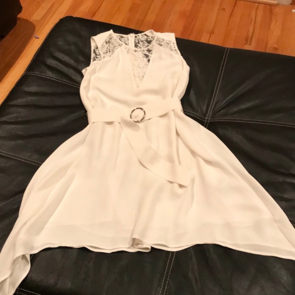 French connection white symmetrical dress - Picture 5 of 6